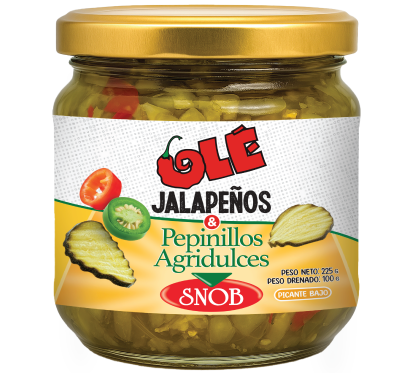 Jalapeños con pepinillos